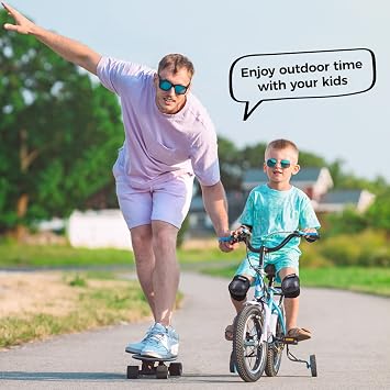 BOSONER Kids/Youth Knee Pad Elbow Pads for Roller Skates Cycling BMX Bike Skateboard Inline Rollerblading, Skating Skatings Scooter Riding Sports