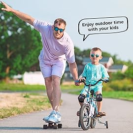 BOSONER Kids/Youth Knee Pad Elbow Pads for Roller Skates Cycling BMX Bike Skateboard Inline Rollerblading, Skating Scooter Riding Sports