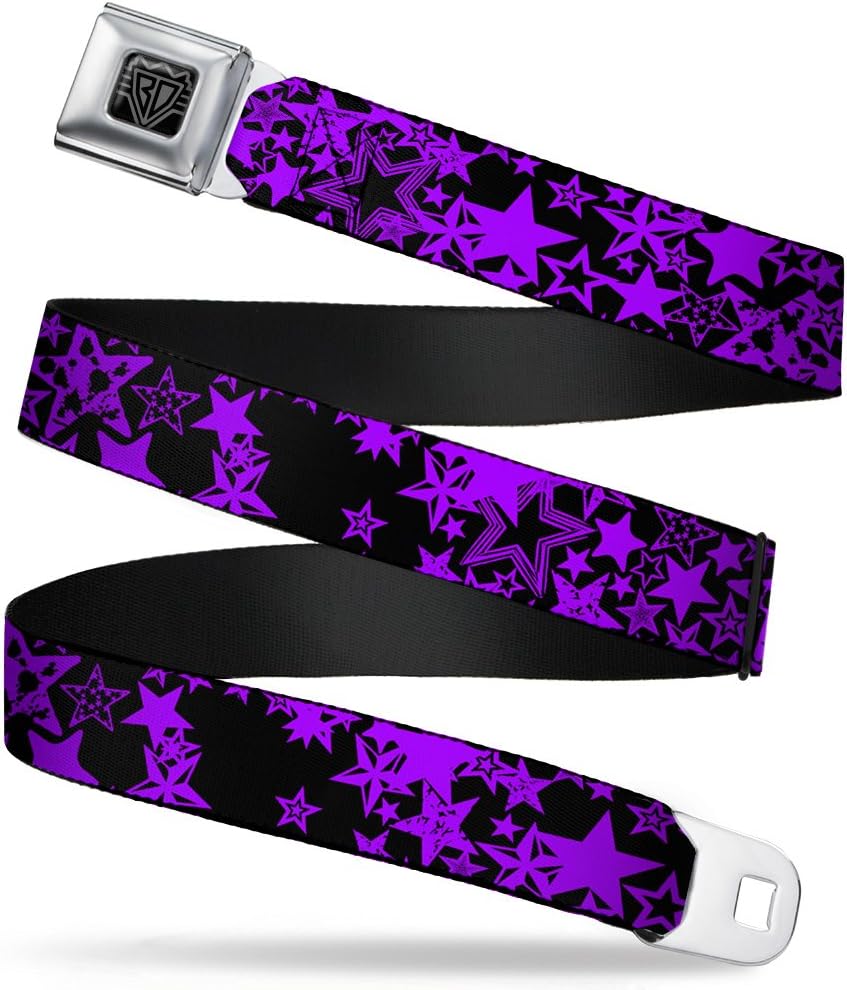 Buckle-Down Seatbelt Belt - Stargazer Black/Purple
