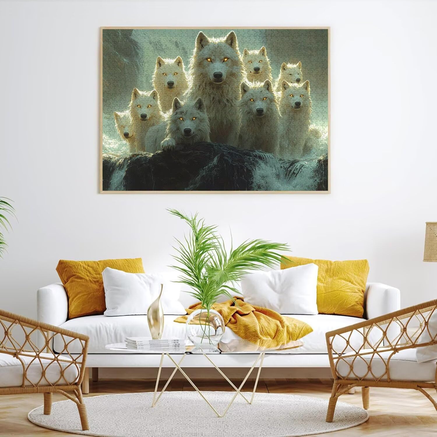 5000 sztuk puzzli dla dorosłych, gry rodzinne, wodospad wilk, n-369