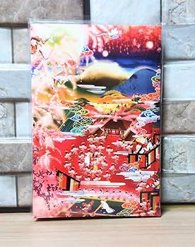 Amazon.co.jp: 京都・随心院/御朱印帳・極彩色梅匂小町絵図