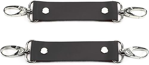 Miniatura 5 de VP Leather Two Connectors Premium Real Leather Handmade Snap Hook Connectors - Comfortable BDSM Restraints
