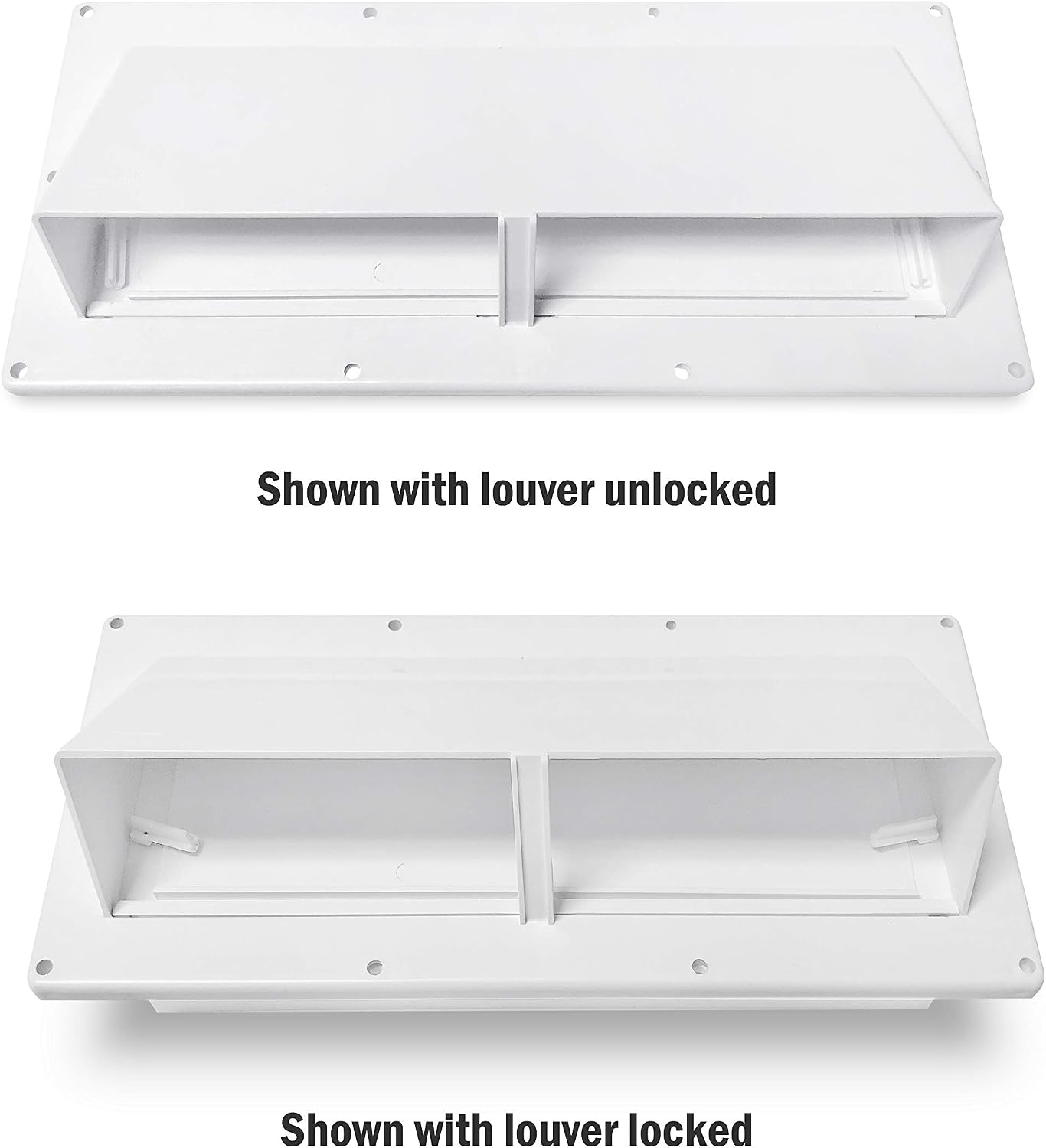 Camp'N RV Exhaust Vent Cover (White) - Perfect RV Stove Vent Cover Replacement for Trailers, Campers, Motorhomes - Easy to Install with Hardware Included