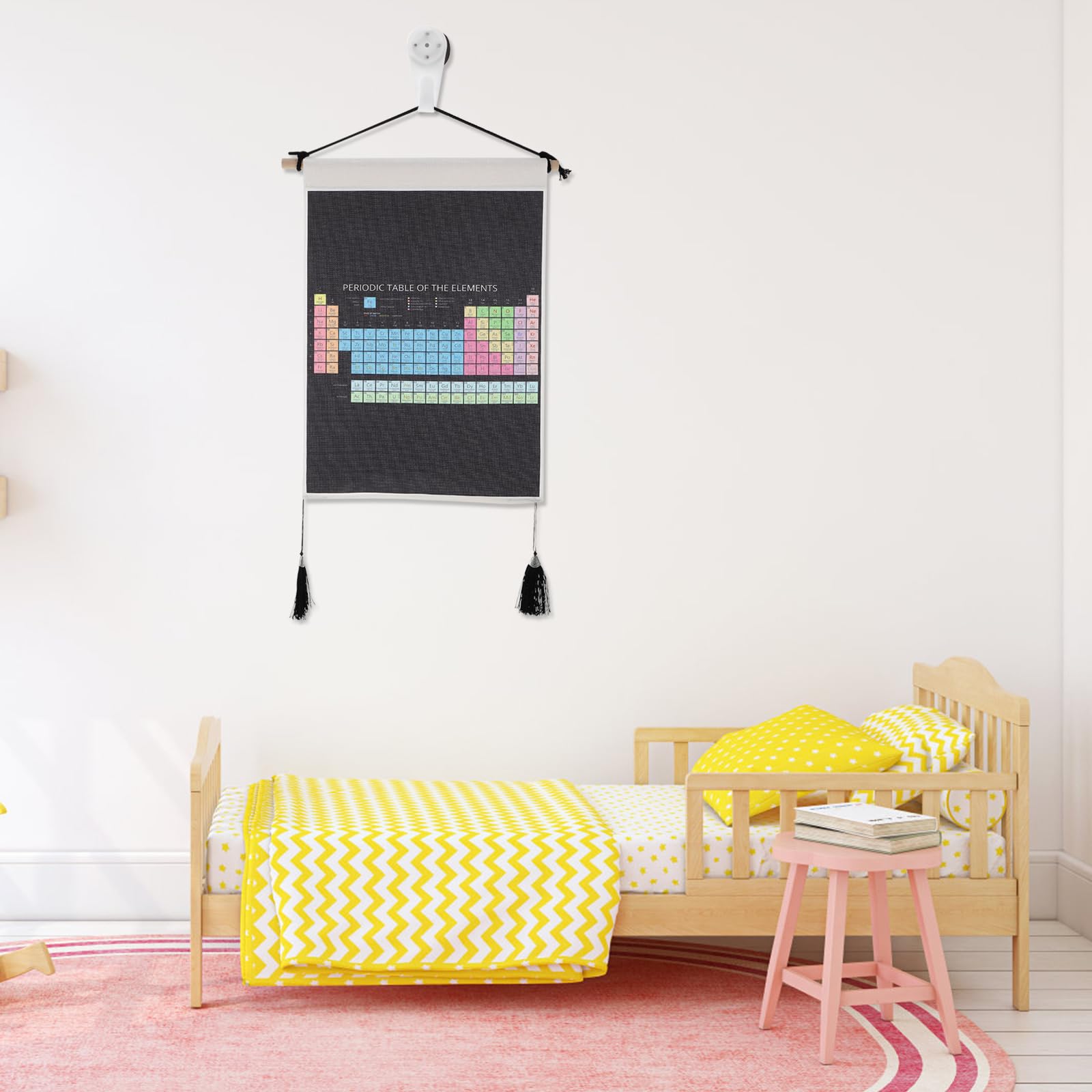 MAGICLULU Periodic Table of Elements Periodic Table Poster Educational Posters for Kids Laminated Periodic Table of The Elements Poster Science Poster Polyester Lamination Wall Hanging Child - Image 2