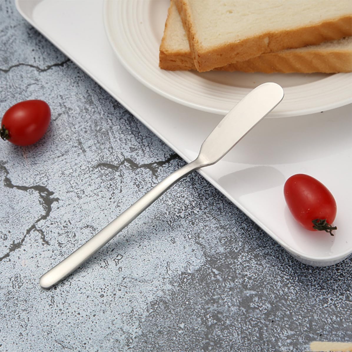 Alipis Stainless Steel Butter Spreader Knife 6pcs for Butter and Cream