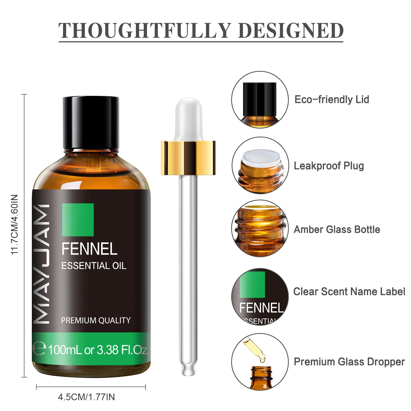 MAYJAM Olio Essenziale Di Patchouli 100ml Olio Di Patchouli Per Diffusori - Foto 112 di 217