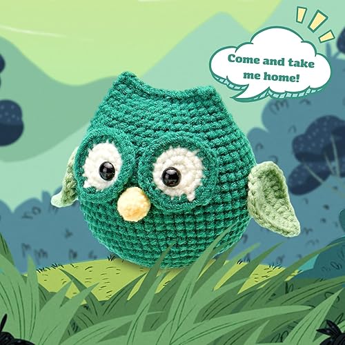 Miniatura 5 de Mnuizu Kit de ganchillo para principiantes, kit de ganchillo de animales, kit de ganchillo para principiantes con tutoriales en video instructivos y