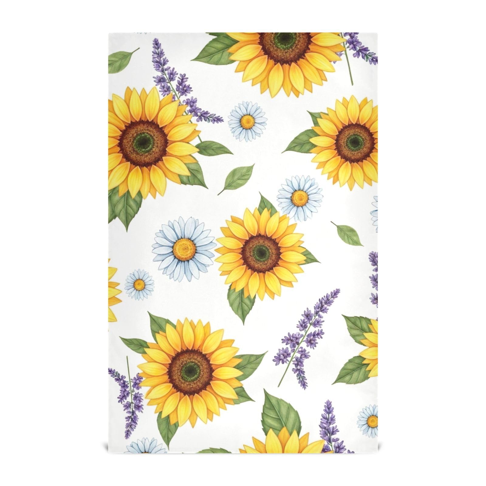 Torchons de cuisine à motif tournesol pour illuminer votre table d'été