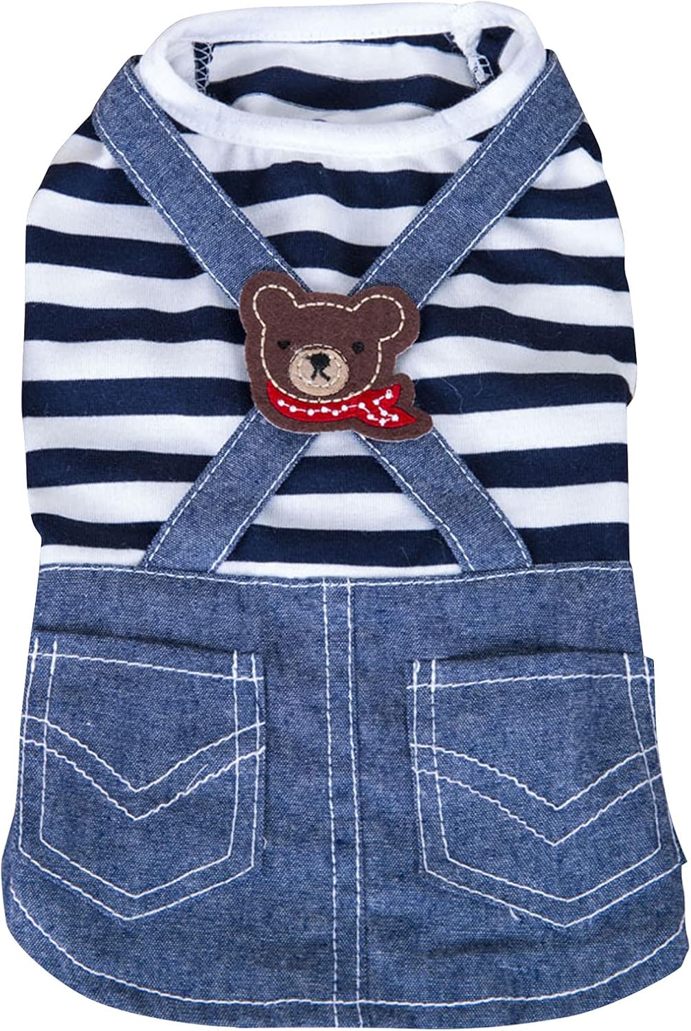 SHUUMEEKA犬服 デニムスカート ペット服 ワンピース 春夏秋 お姫様