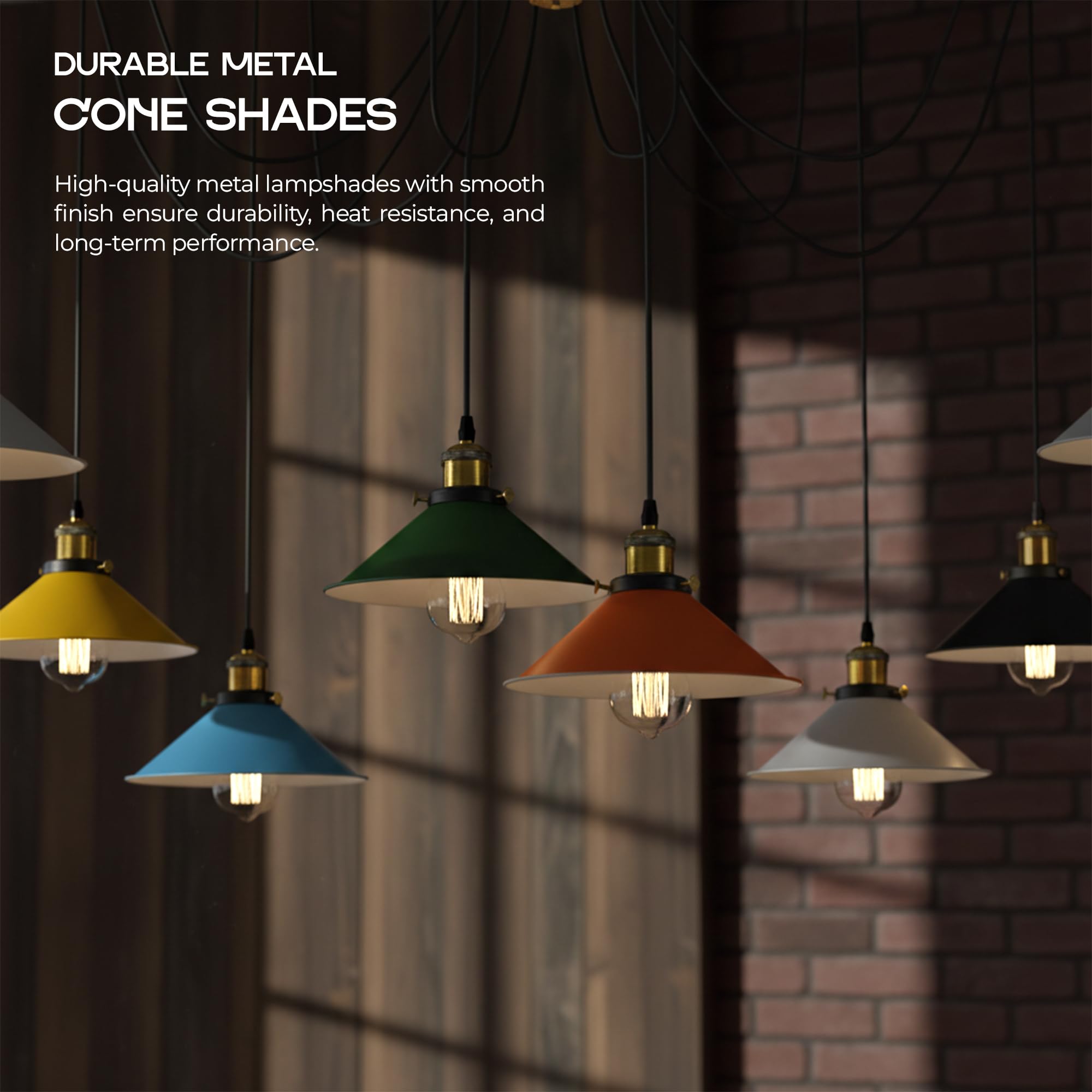 LEDSone Industrial Pendant Lighting 8 Heads, Adjustable DIY Vintage Style Spider Semi Flush Mount Ceiling Light Chandelier, Hanging Lamp Fixture for Dining Room, Kitchen Bedroom, Farmhouse (Multi)