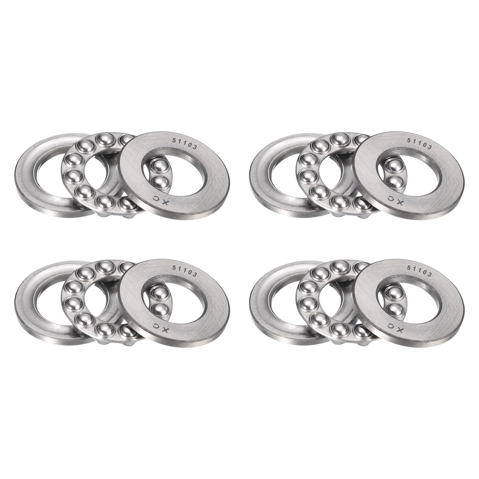 Thrust Ball Bearings - 4pcs 12mm ABEC3 -8