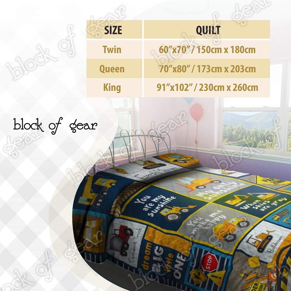 Black Friday Clearance Heavy Equipment Boy, I Love You Quilt PSL851, King All-Season Quilts Comforters with Reversible Cotton King/Queen/Twin Size - Best Decorative Quilts-Unique Quilted for Gifts 80% Off Discount Heavy Equipment Boy, I Love You Quilt PSL851, King All-Season Quilts Comforters with Reversible Cotton King/Queen/Twin Size - Best Decorative Quilts-Unique Quilted for Gifts