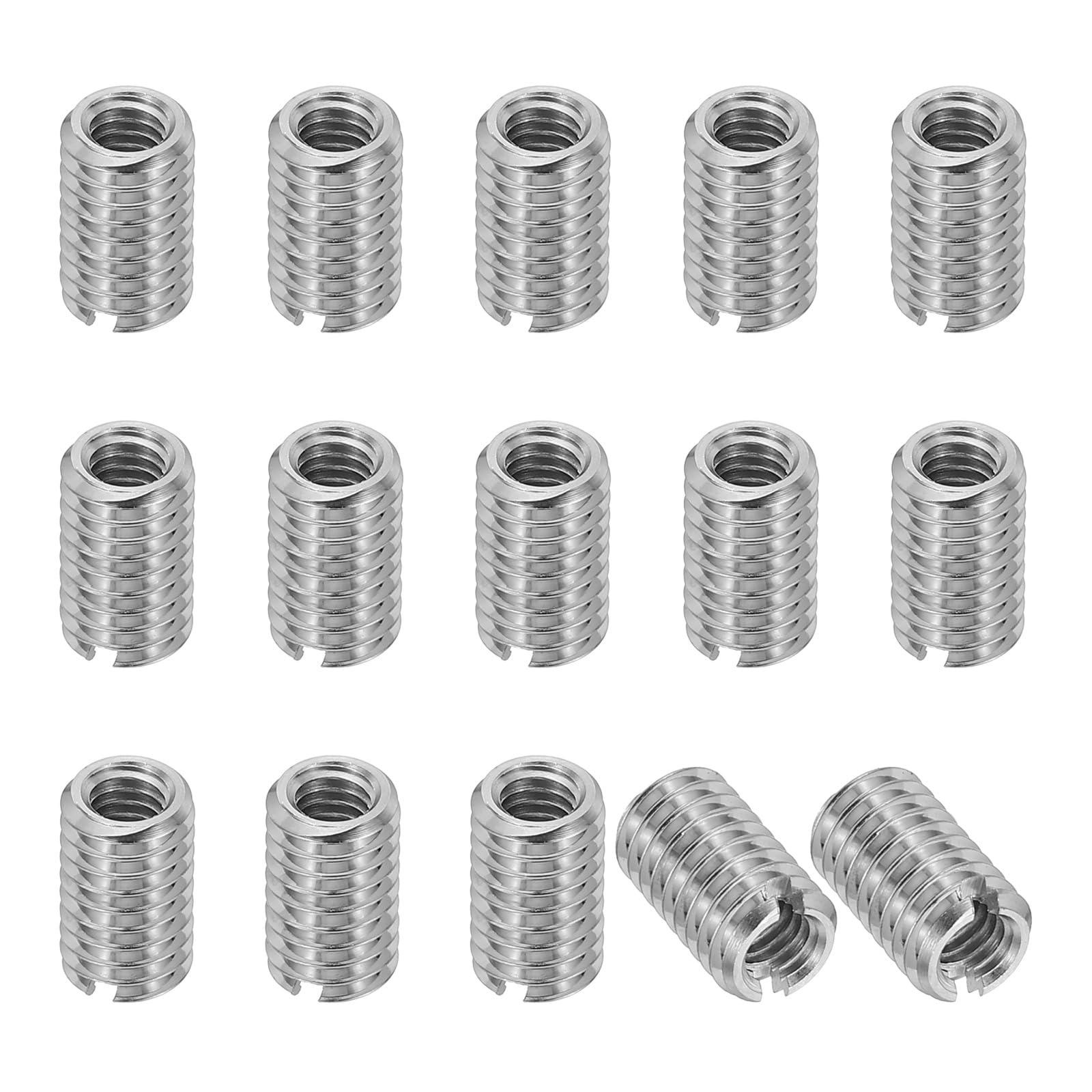 PATIKIL 316 Stainless Steel Thread Adapters Sleeve Reducing Nut, 15 Pcs M6 x 1.0 Male to M4 x 0.7 Female Repairing Insert Nut Screw Reducer Conversion Fastener 10mm โ image 1