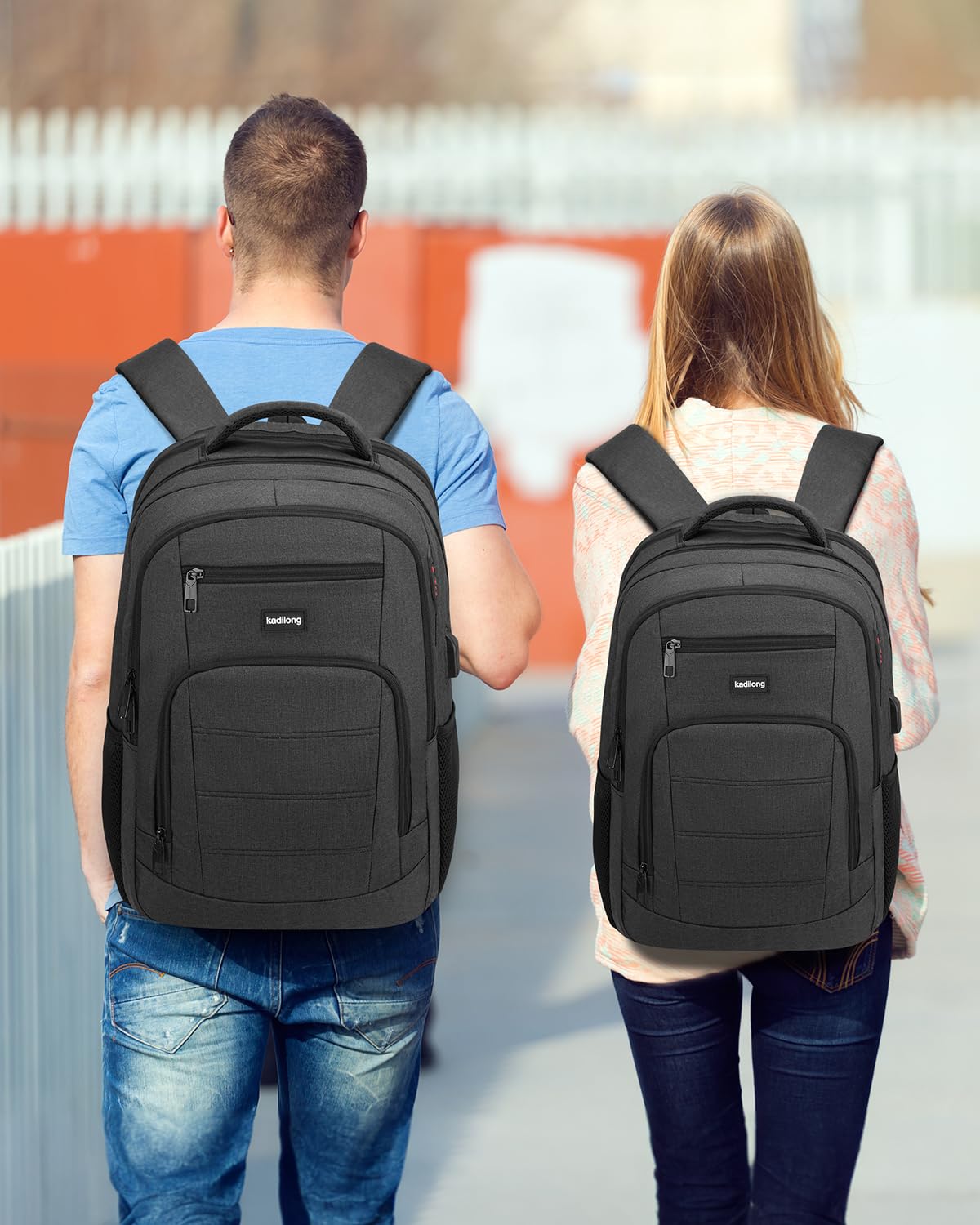 kadilong 17,3 Pouces Sac à Dos Ordinateur Portable pour Homme,Sac pour École Cartables Scolaires Université Lycée pour Ado Garcon