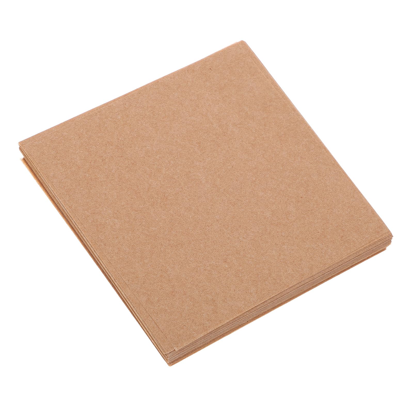Papel para hornear y separar carne antiadherente, 500 hojas caqui para envases de comida