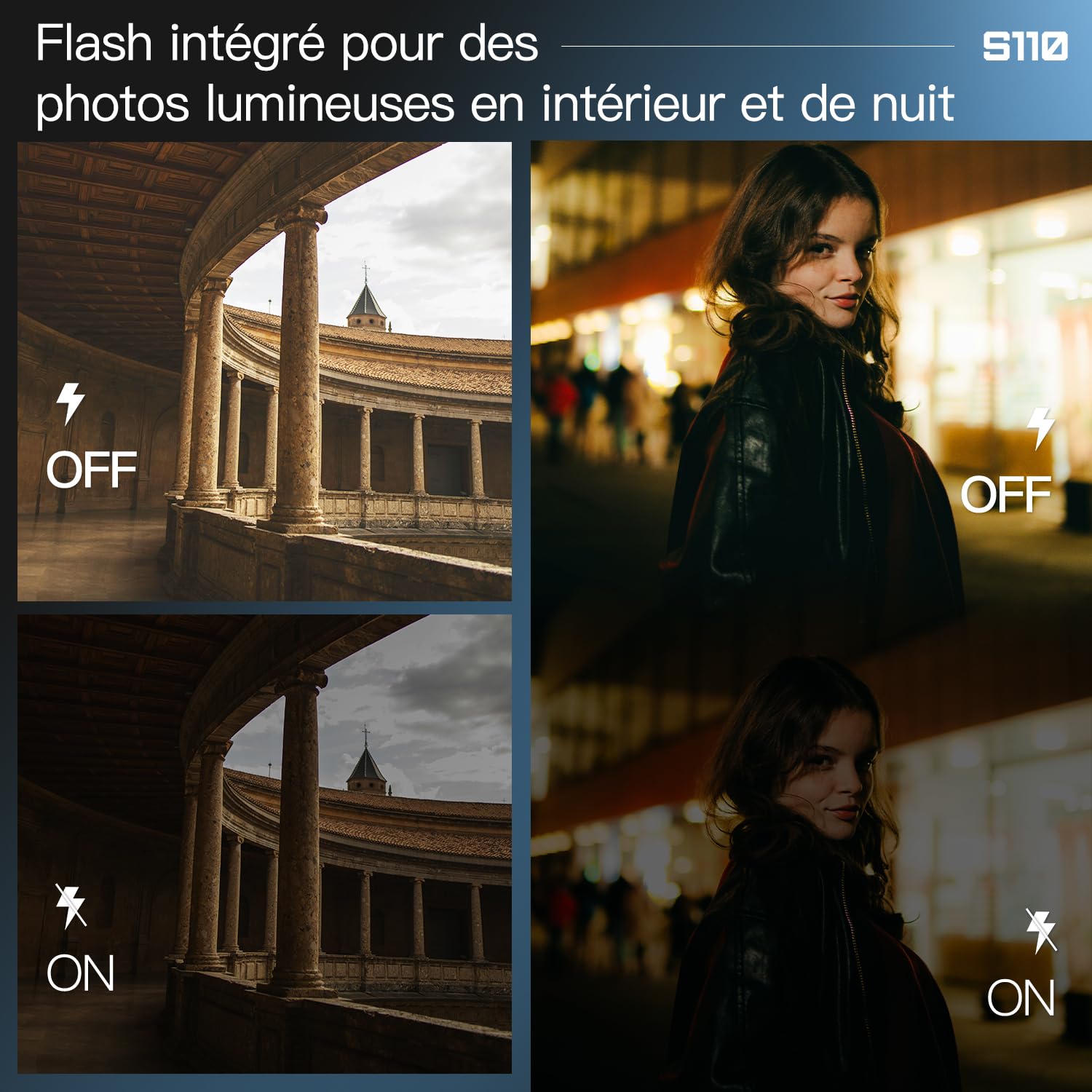 NBD 5K 64MP Appareil Photo numérique avec autofocus, Zoom numérique 16x, Écran IPS 3" 180°, WiFi + Lentille Grand Angle/Macro + Micro Externe + Carte 64GB + 2 Batteries (Noir)