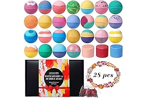 Lush Bubble Bar with Bath Bombs Gift Set - 25 Large Extra-Large...