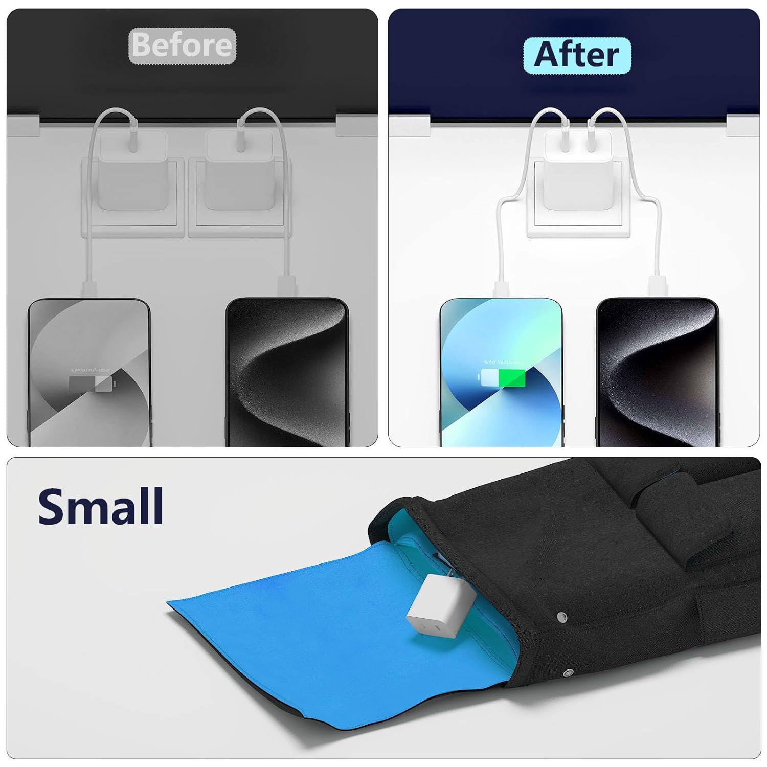 Extra Long 10FT for iPhone 17 Air 16e 15 Charger Fast Charging, Dual Port PD Power Adapter Fast C Charging Block with 10Feet USB C to C Cable Cord for iPhone 16 15 Pro Max/16 Pro/15/15 Plus/iPad,2Sets(Dual C Block 【2Pack】)