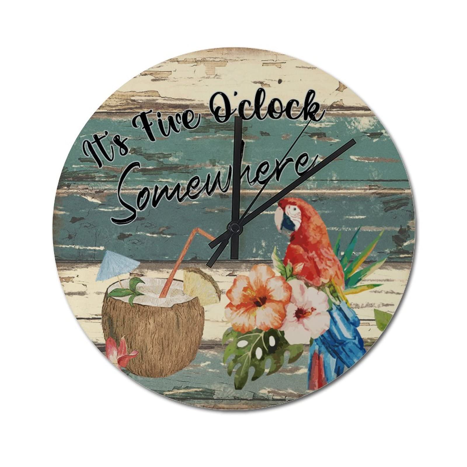 Horloge murale en bois idée cadeau originale pour chambre et bureau
