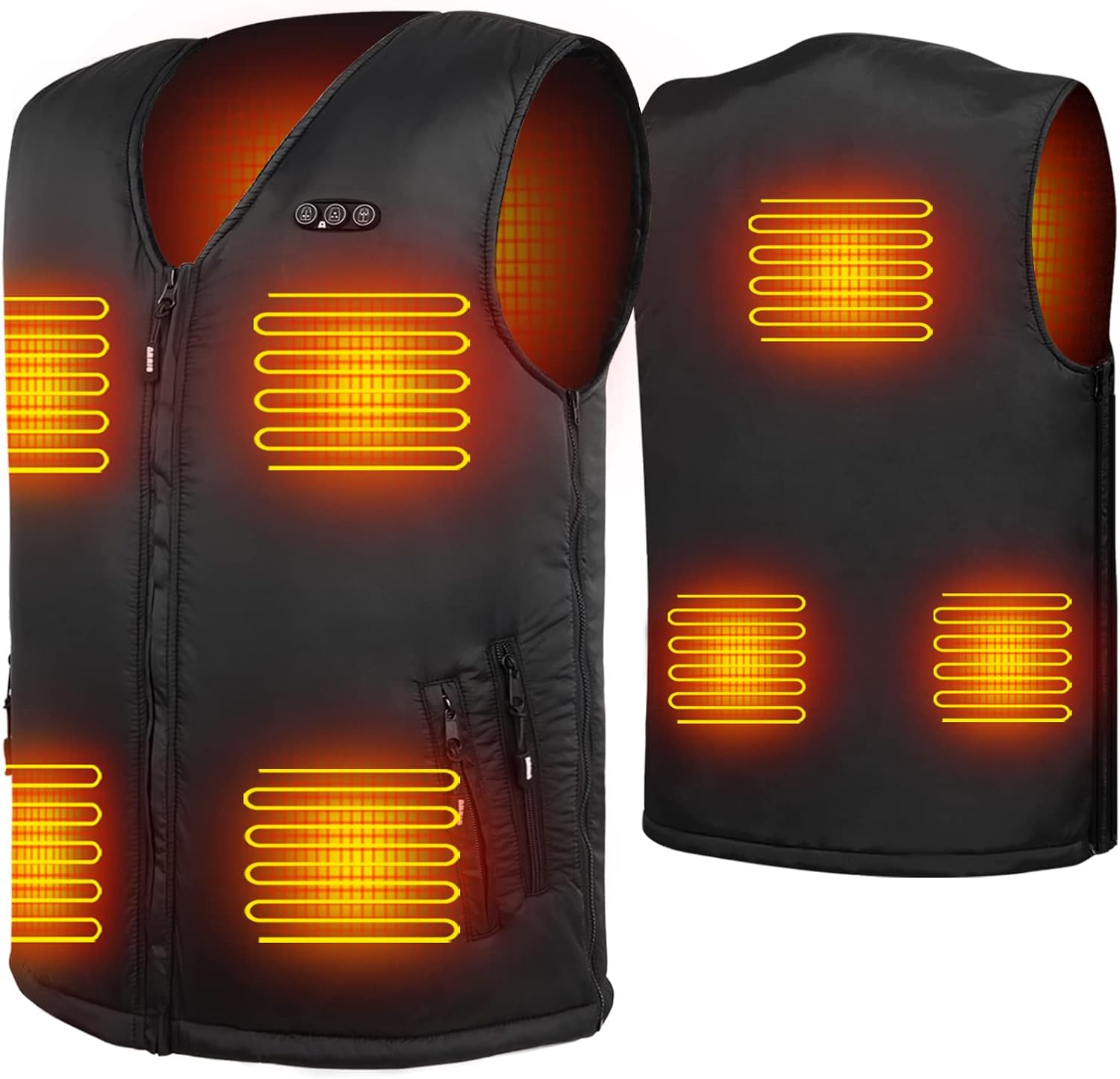 ARRIS Heated Vest Size Adjustable 7.4V Battery Electric Warm Vest for Hiking