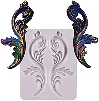 Vista 1 de Molde barroco para fondant, molde de silicona para decoración de pasteles de chocolate, para cumpleaños, boda, decoración de cupcakes, arcilla