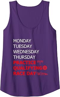 Monday Tuesday Thursday Practice Qualifying Race Day Tank Top