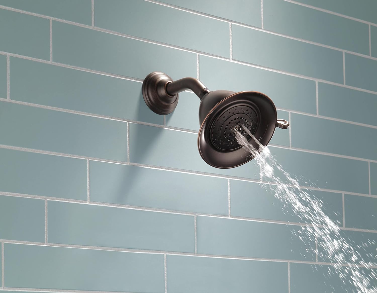 Delta Faucet 3-Spray Touch-Clean Shower Head, Venetian Bronze RP34355RB