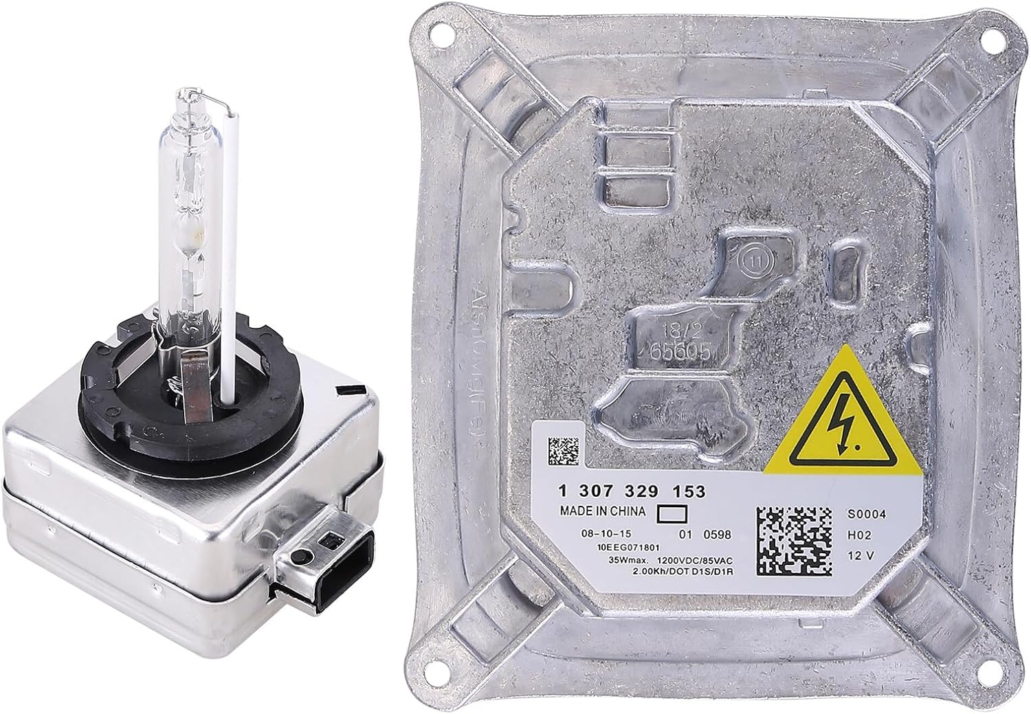 2PCS 1307329153 Xenon HID Headlight Ballast 25806714 fits for 2006-2011 Cadi-llac DTS 328i 328xi 335i 335xi M3 E92 E93 645Ci 650i M6 X3 X5 130732915301 63117182520 8J0907391 Ballast Module w/Bulb