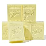 BELA Pure Natural Soap - Honeysuckle Scent - 3.3 oz Pack of 6, Long Lasting Triple Milled French Soap Enriched with Organic Shea Butter, Rich Creamy Lather, Made in Australia