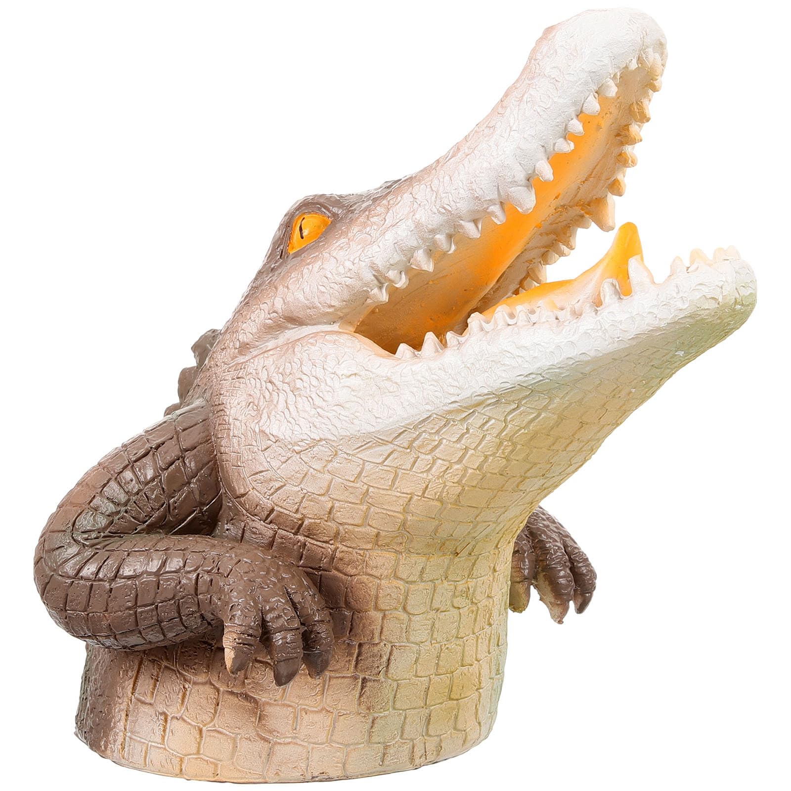 Tête de crocodile flottante en résine légère et résistante pour piscine