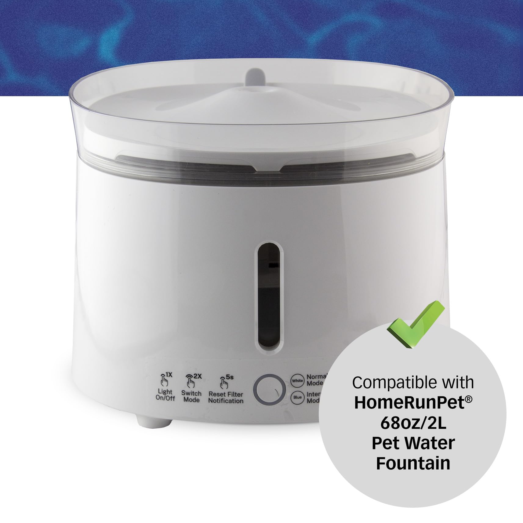 PET STANDARD Ersatz-Wasserfilter Für RIZZARI Haustiertränke – 6 Stück, 3-fach Filterung (Baumwolle, Aktivkohle, Harz)