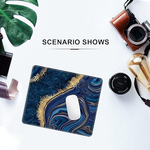 Miniatura 6 de Alfombrilla de mouse para computadora y laptop, alfombrilla de mouse de computadora con borde cosido, base de goma antideslizante impermeable,