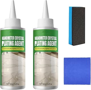 Nano Crystal Coating Agent for Tile & Furniture, Nano Crystal Plating Agent for Marble Ceramic Scratch Repair Polish Clean (2pcs,160ml)