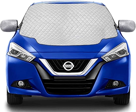 Amazon.co.jp: QcoQce フロントカバー 凍結防止 フロントガラス シート 