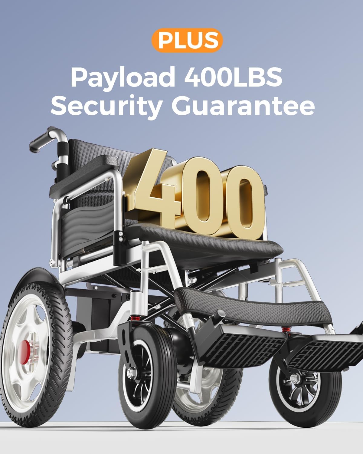 Electric Wheelchairs for Adults, 25  Miles Long Travel Range, Foldable Motorized Wheelchair, Portable All-TerrainMotorized Wheelchair for The Elderly