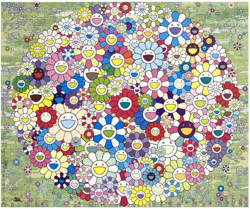 生産完了商品 希少!村上隆 桜とカイカイキキ ジグソーパズル 1050