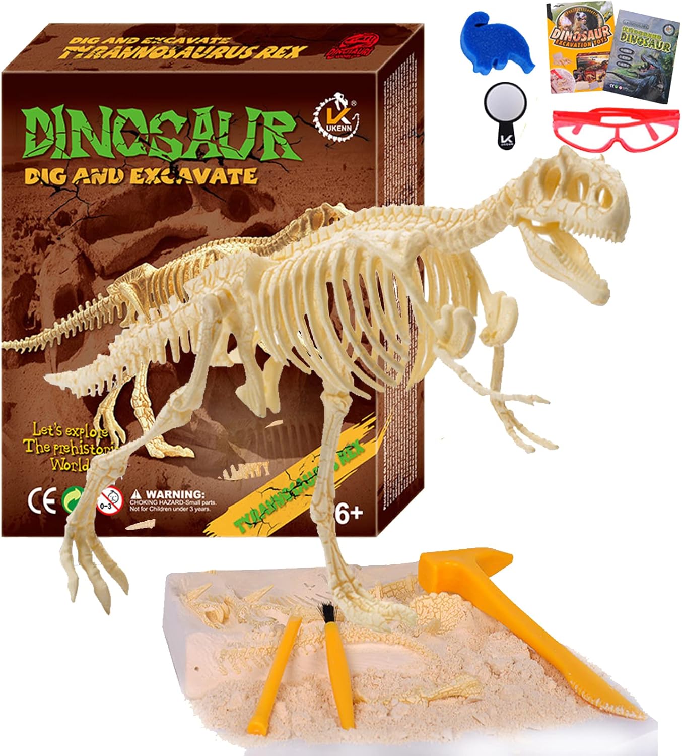 Dinosaur Fossil Dig Kit Dig Up Dinosaurs Skeleton Set