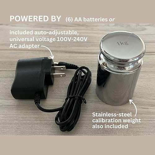 Vista 7 de GemOro Platinum PRO1601 Báscula portátil duradera y precisa para encimera de Jewelers Herramienta de precisión digital con lectura profesional