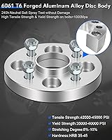 Vista 3 de ECCPP Espaciadores de rueda centrados de 4 x 100 a 4 x 100 de 0.787 in, 4 lengüetas de 2.209 in, 12 x 1.5 pernos para Honda Fit 2006-2010