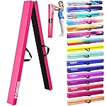 FC FUNCHEER 8FT Folding Balance Beam Gymnastics Beam Wood core Floor Beam with Anti-Slip Bottom Stainless Hinge and Carrying Bag  (Polyester, Light Pink)