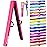 FC FUNCHEER 8FT Folding Balance Beam Gymnastics Beam Wood core Floor Beam with Anti-Slip Bottom Stainless Hinge and Carrying Bag (Polyester, Light Pink)