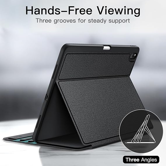 JETech Folio Case for iPad Air 13 M4/M3/M2, Black