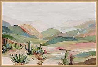 Amanti Art Framed Canvas Wall Art 23x33 Sedona Hills by Allison Pearce, Framed Wall Art Canvas, Landscapes Artwork, Modern Decor, Large Poster Painting for Living Room, Bedroom, Bathroom, Kitchen,