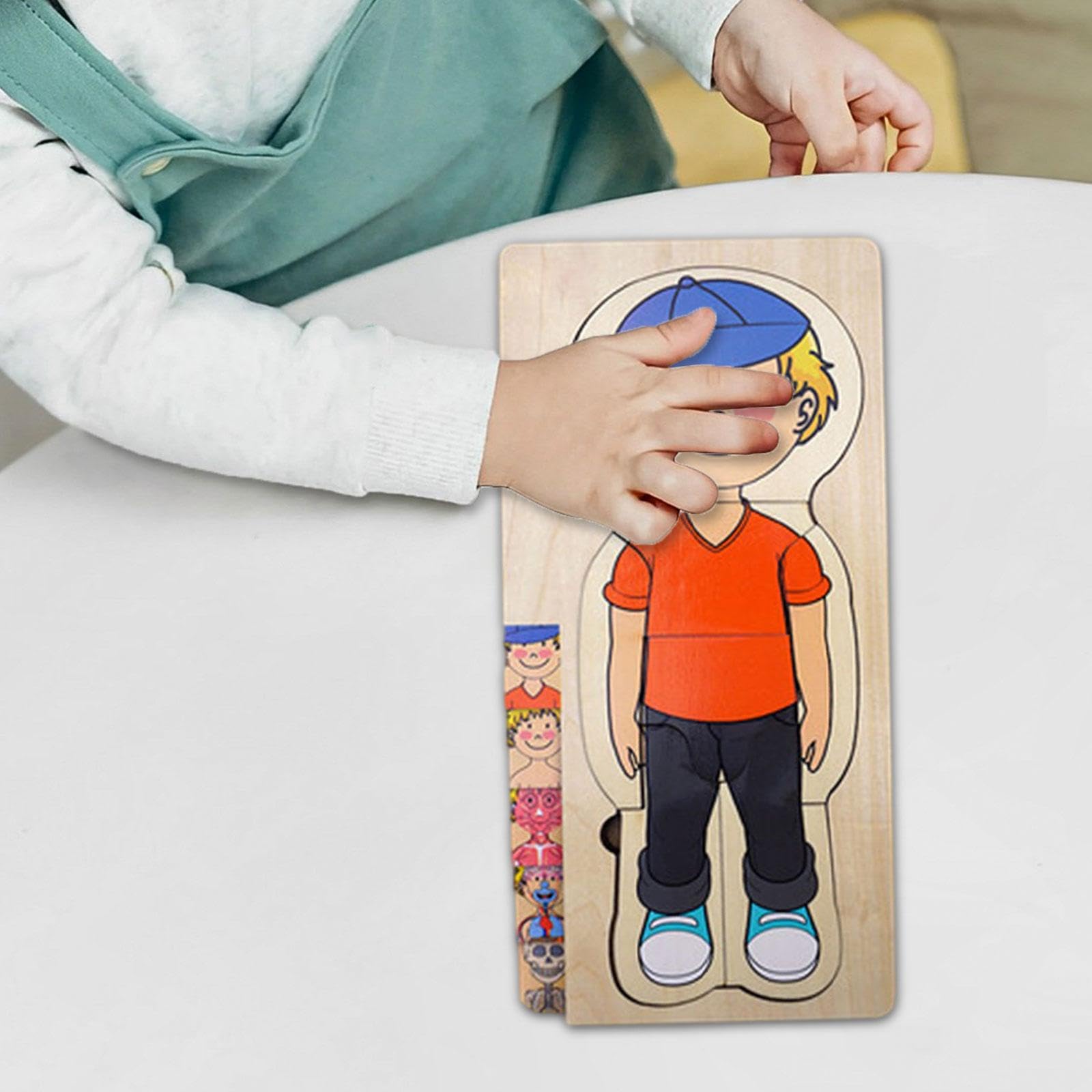 Puzzle in Legno del Corpo Umano, Puzzle, Puzzle di Pezzi del Corpo Umano per Bambini, Ragazzo