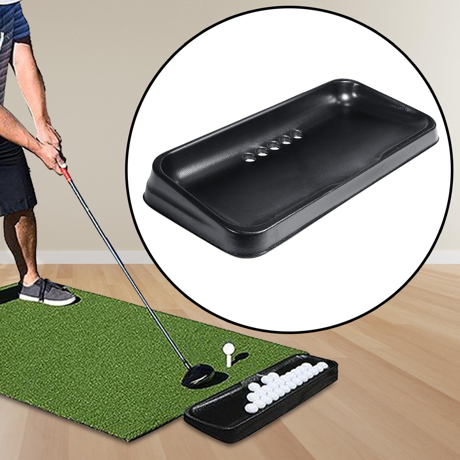 Golfballtablett, Golfballbehälter, Golfzubehör, Fasst 62 Bälle, Ballkorb für