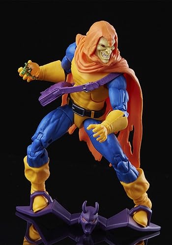 Miniatura 4 de Spider-Man Marvel Legends Series - Figura de acción Hobgoblin de 6 pulgadas, diseño inspirado en Toy Biz, incluye 3 accesorios: planeador, bomba de