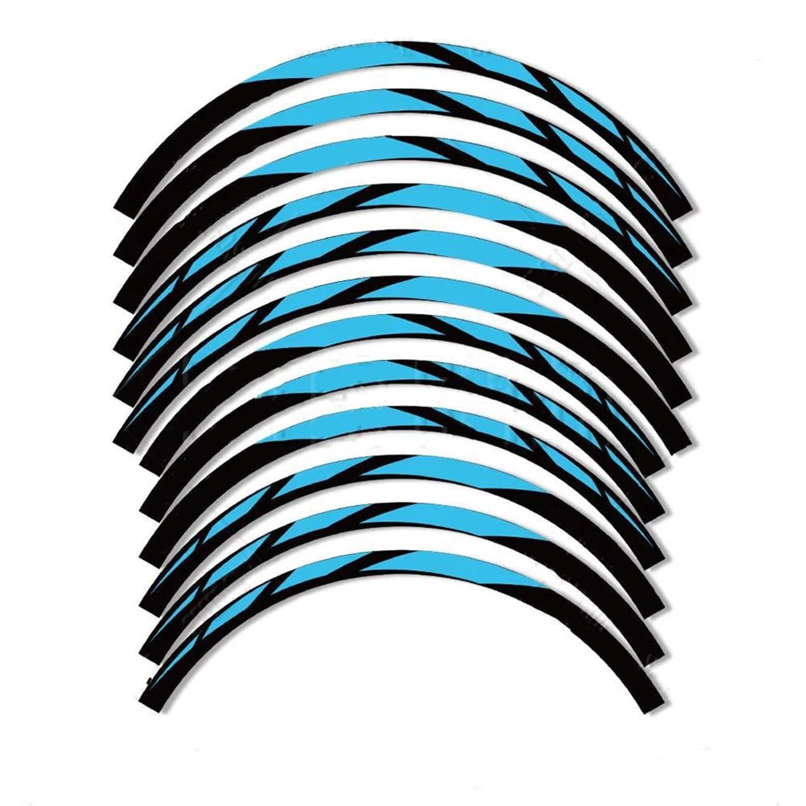 Motorcycle Wheel Sticker Decal for CFMOTO 150SC SC150 Motorcycle Reflective Wheel Sticker Rim Strips Tape Hub Decal Accessories(B)
