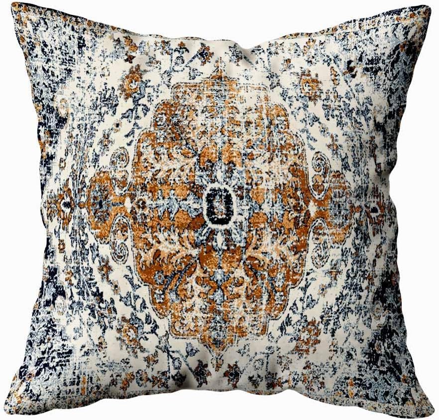 TOMWISH Throw Pillow Covers 20x20 Inch Set of 2 Throw Pillow Cases Boho Print Pattern Background Throw Pillow Case for Couch Sofa Bed Decorative