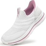 Sosenfer Women's Slip-On Sneakers - Breathable Mesh Lightweight Walking Shoes for Gym Fitness Training, Comfortable Casual Sports Shoes with Slip-Resistant Design