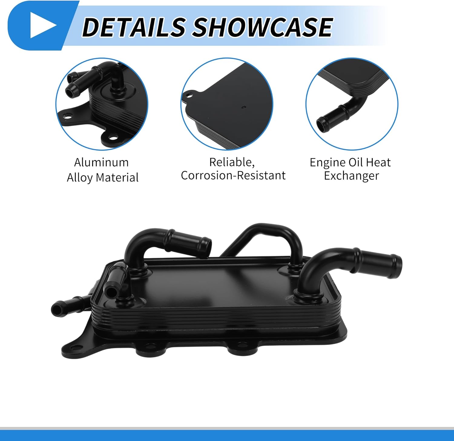 Engine Oil Cooler for Kia Optima 2.4L 16-20,for Hyundai Sonata 2.4L 17-19 Transmission Oil Cooler Trans Cooler No.25620D5000 Aluminum Alloy 1 Set